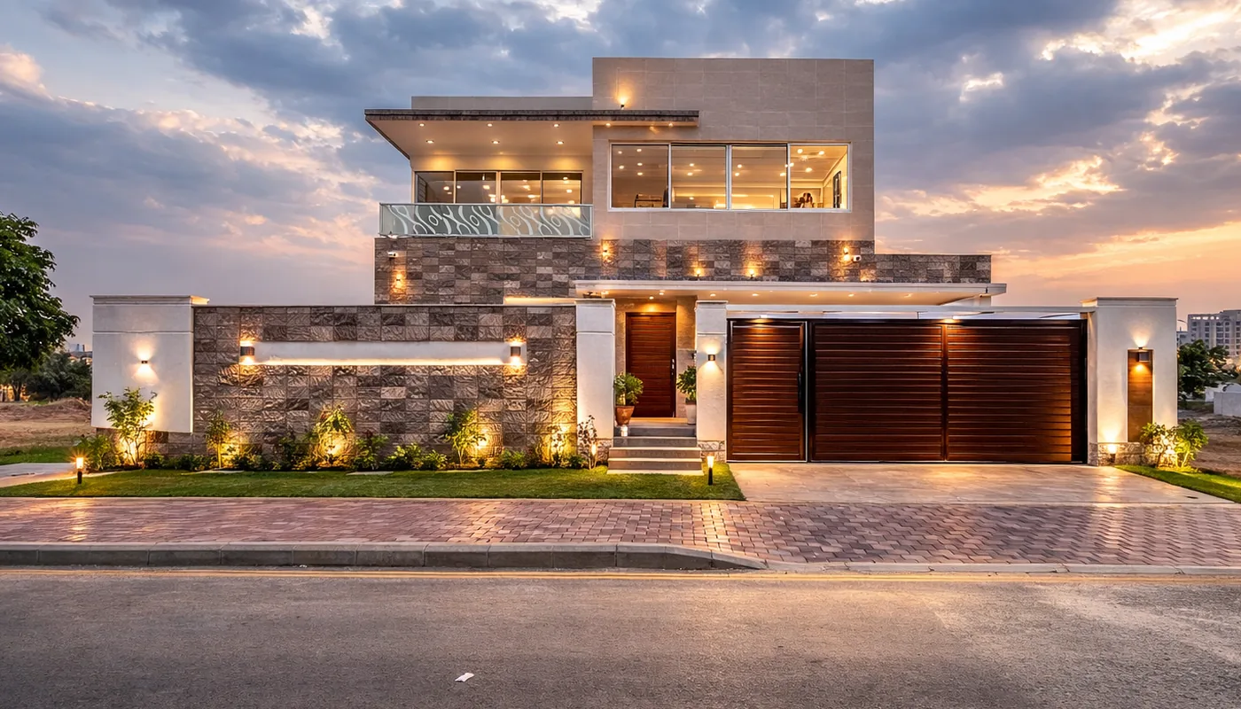 Home under construction in Bahria Town Karachi